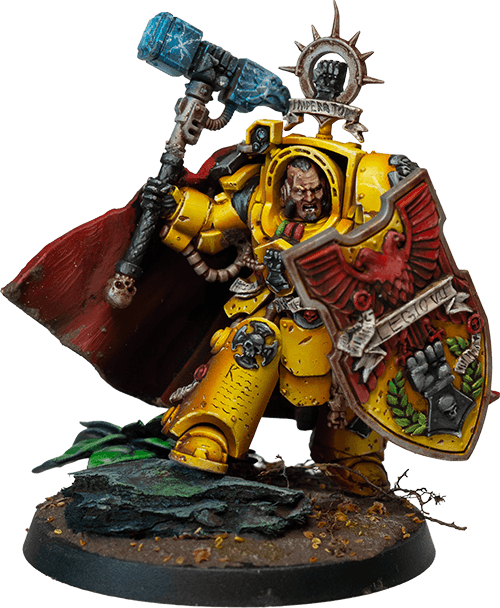 Chaos Lord on Daemonic Mount painted miniature